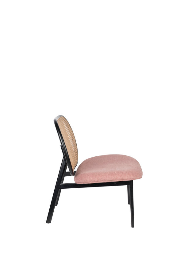 Loungestoel Spike Naturel/Roze