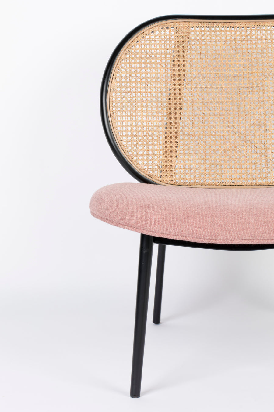 Loungestoel Spike Naturel/Roze