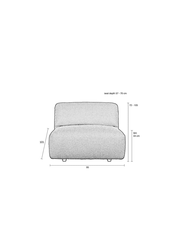 Loveseat Wings Naturel