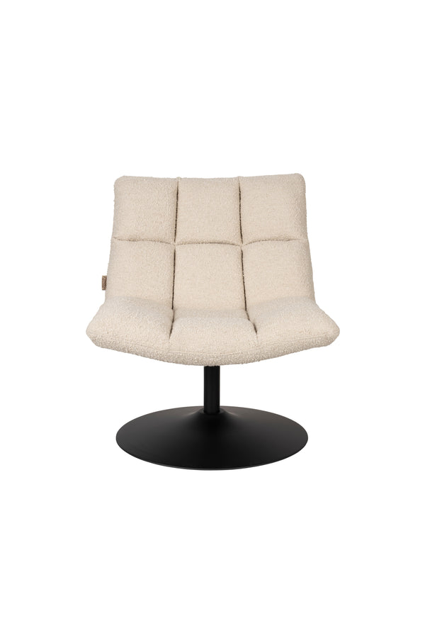 Bar fauteuil bouclé beige