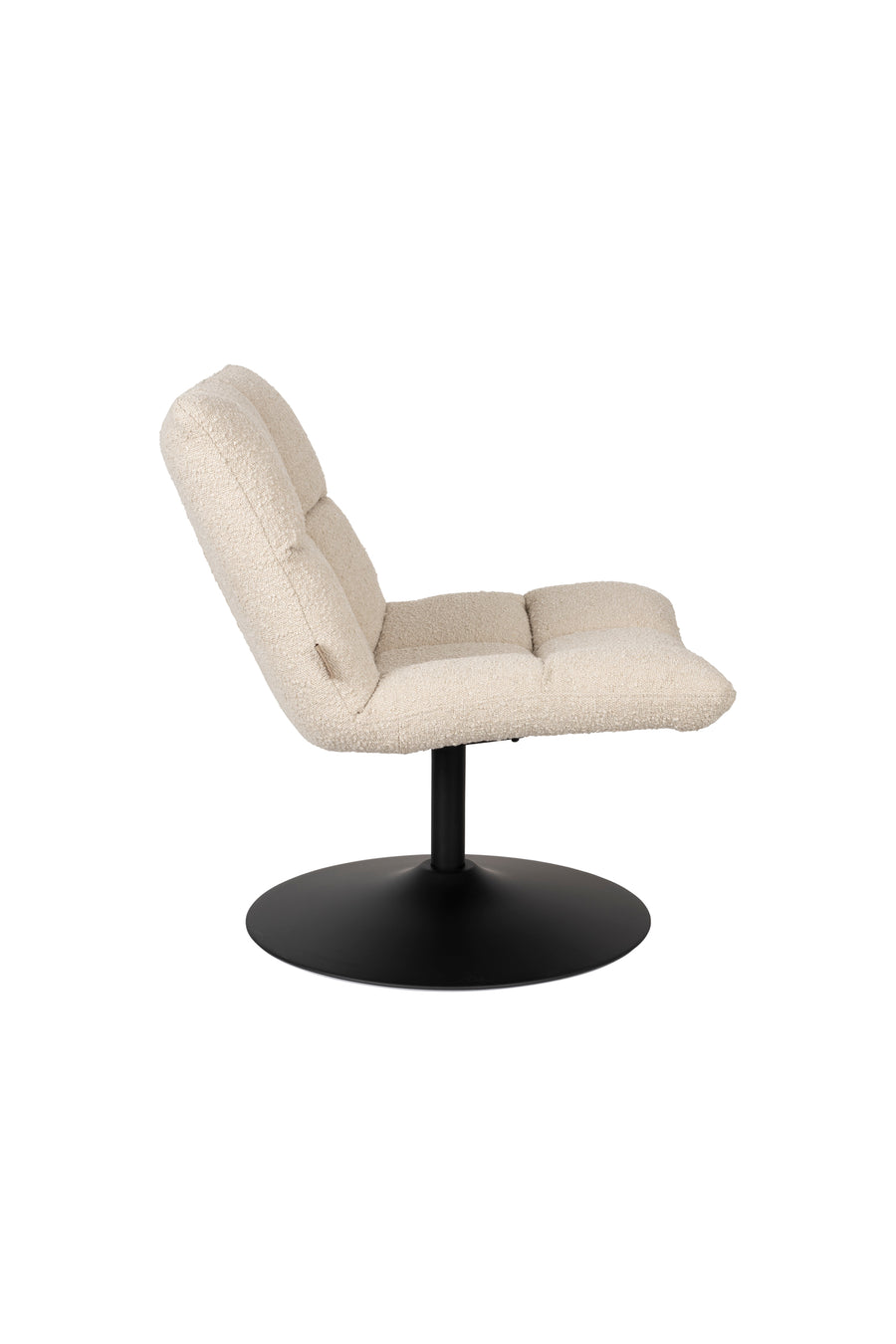 Bar fauteuil bouclé beige