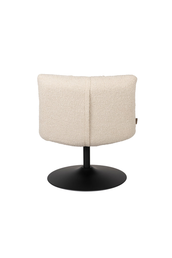 Bar fauteuil bouclé beige