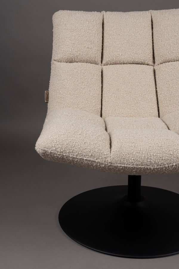 Bar fauteuil bouclé beige