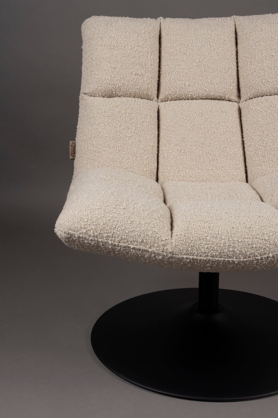 Bar fauteuil bouclé beige