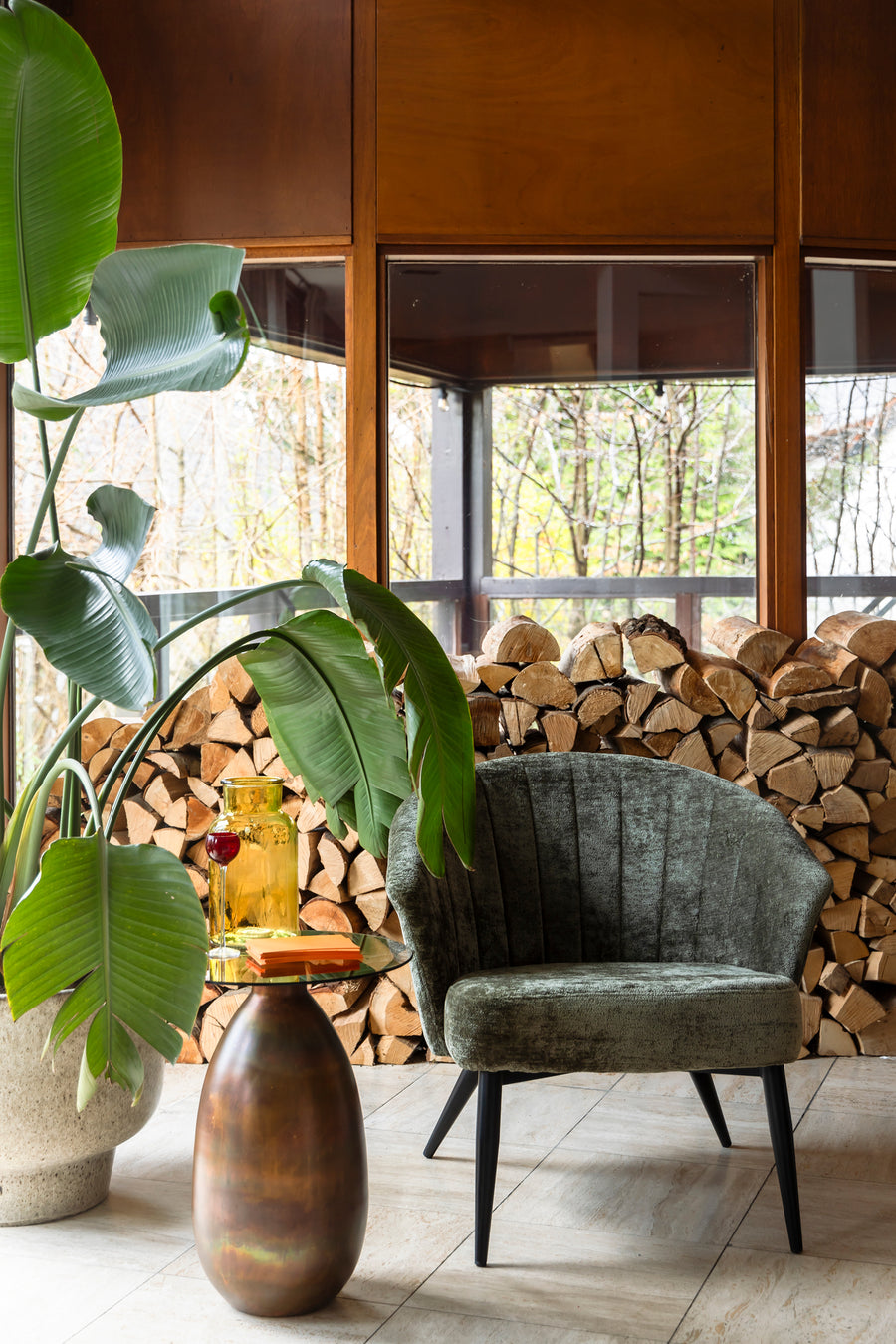 Loungestoel Georgia Groen