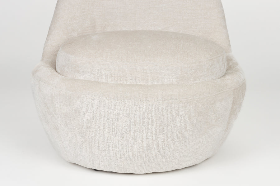 Loungestoel Nash Gebroken wit