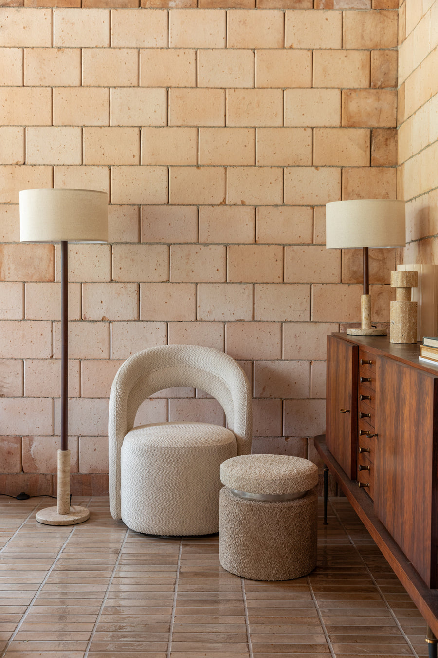 Loungestoel Seina Draai Beige