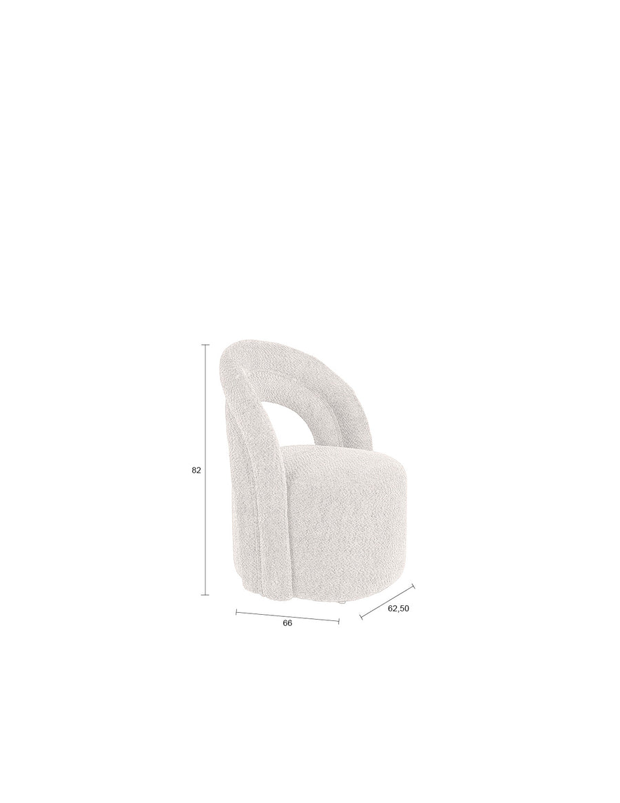 Loungestoel Seina Draai Beige
