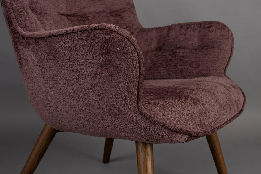 Loungestoel Lenn Plum