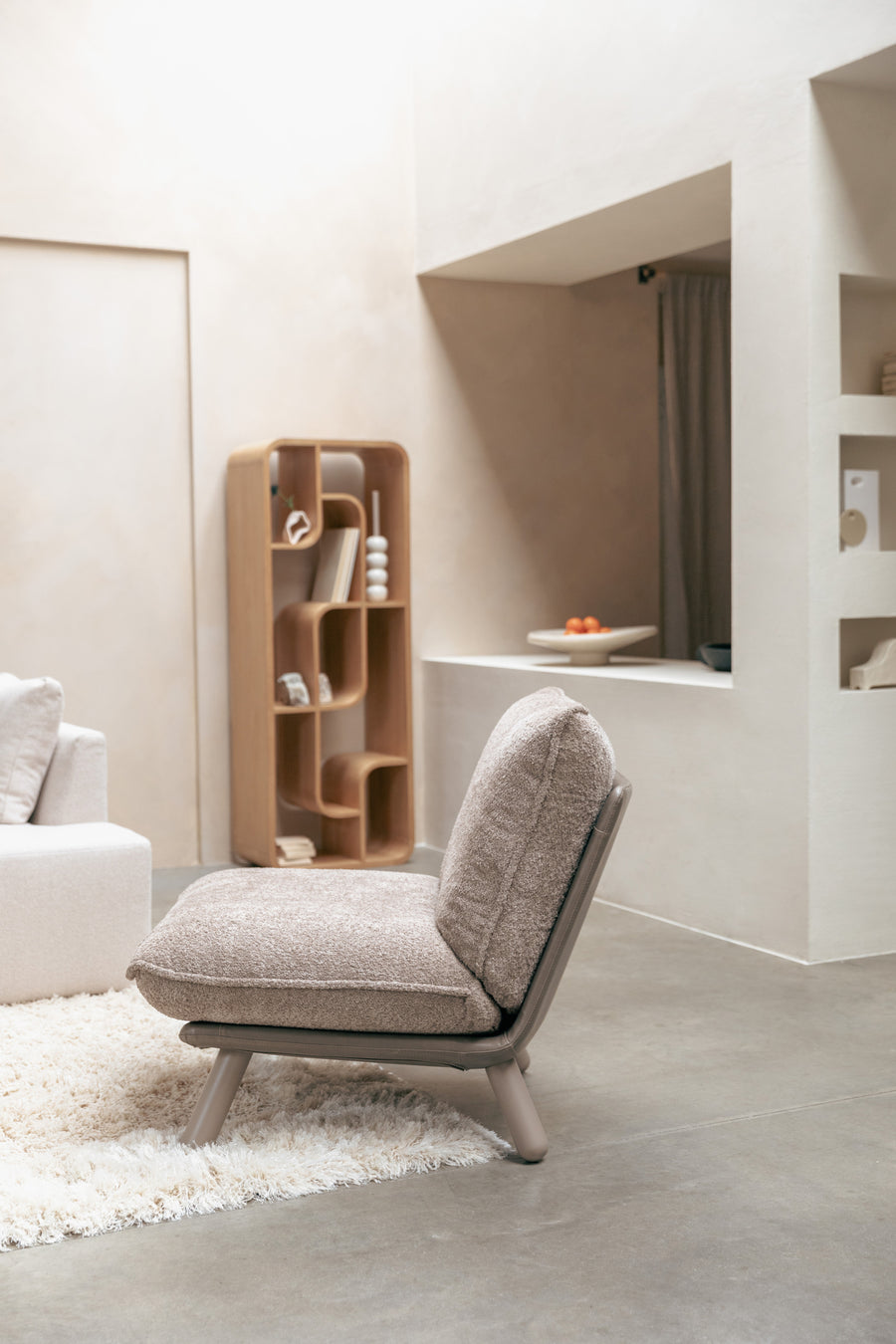 Loungestoel Lazy Sack Zacht Beige