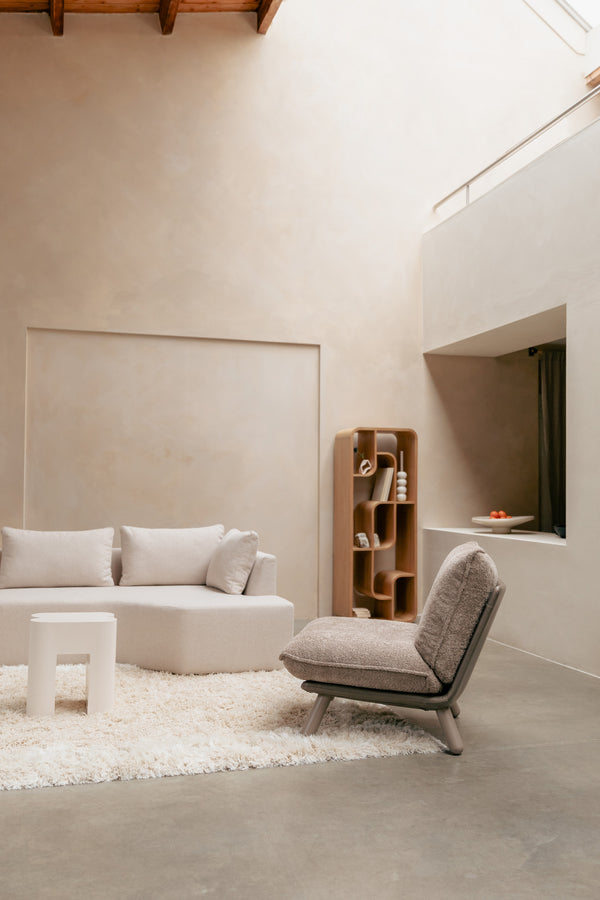 Loungestoel Lazy Sack Zacht Beige