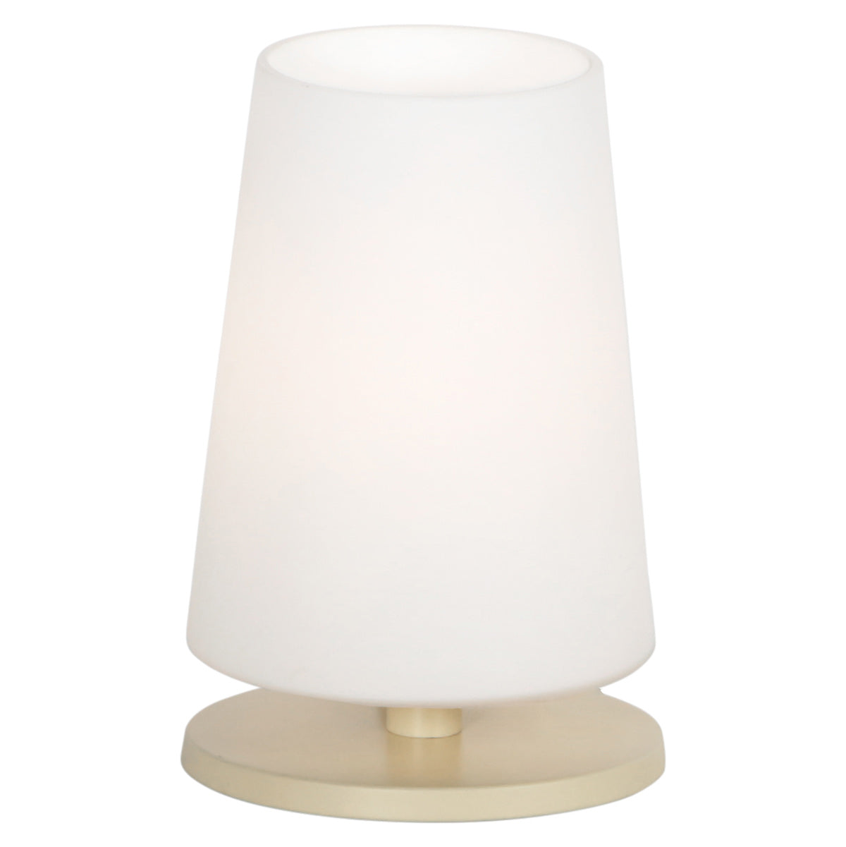 Tafellamp ancilla 3101cr crème touch on/off met opaal wit glas
