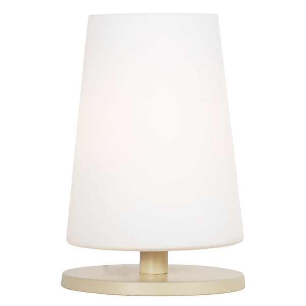 Tafellamp ancilla 3101cr crème touch on/off met opaal wit glas