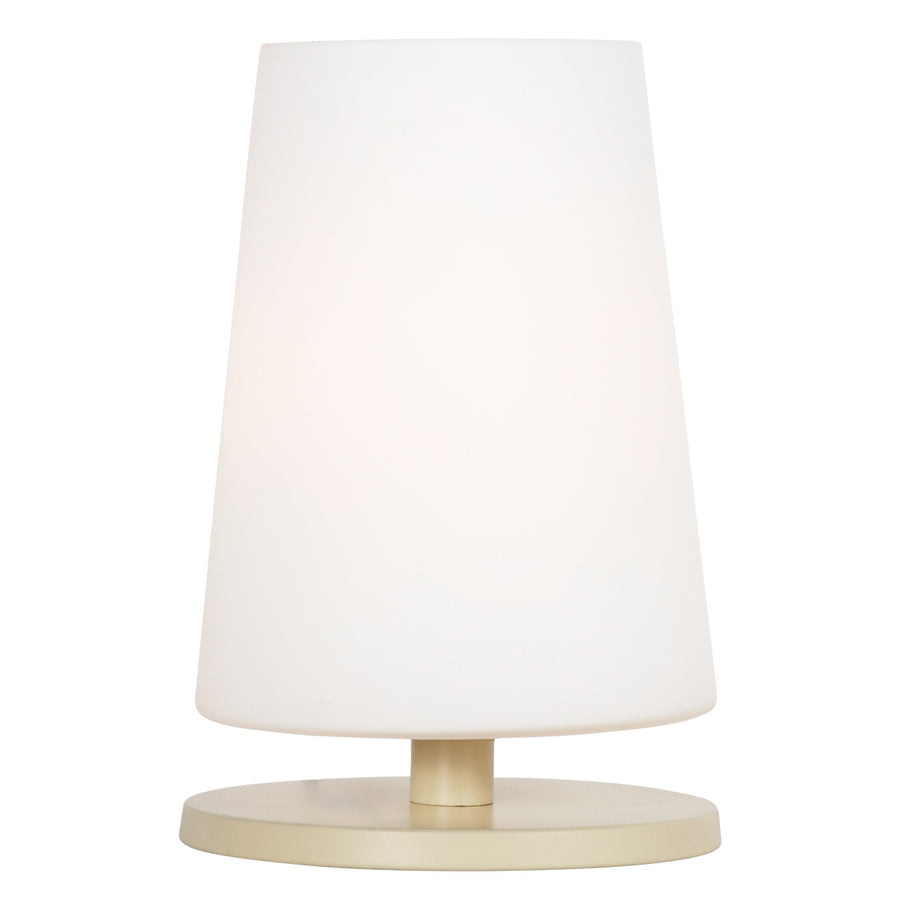 Tafellamp ancilla 3101cr crème touch on/off met opaal wit glas