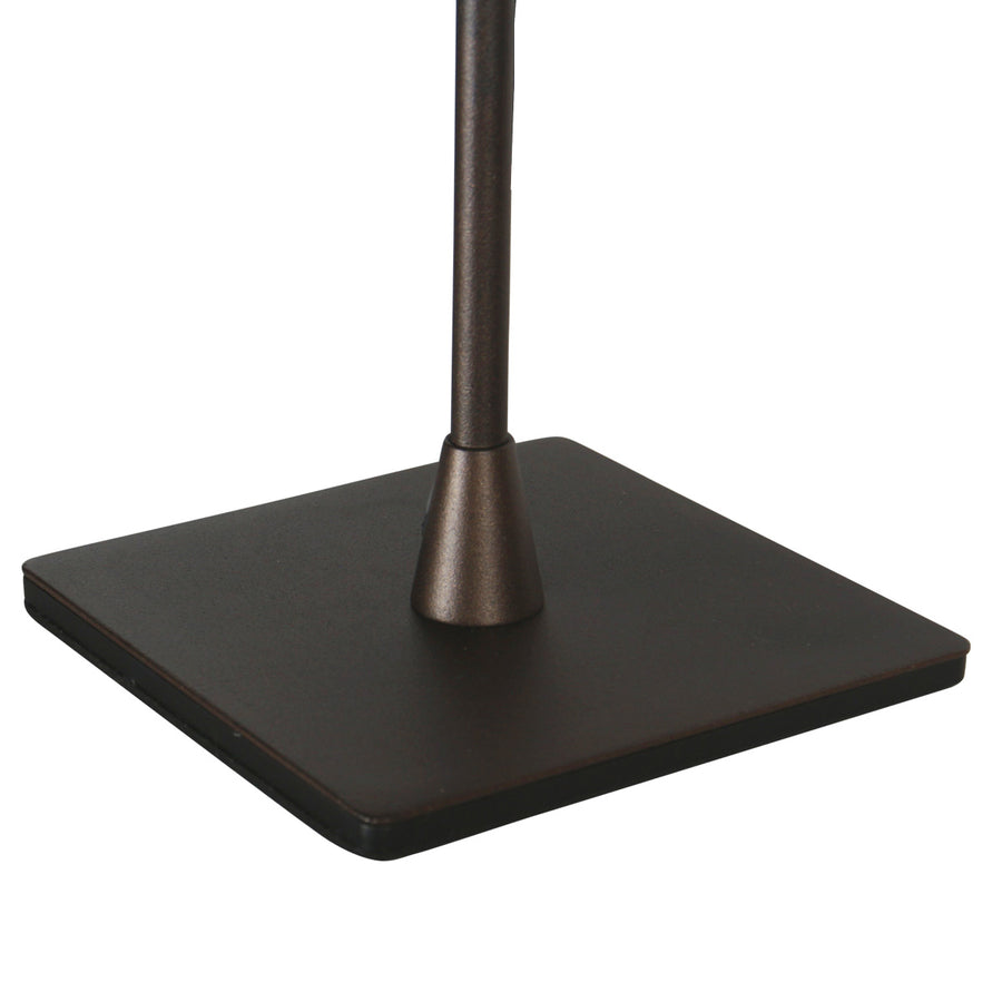 Tafellamp ancilla 3102ca cacao touch on/off met amber glas
