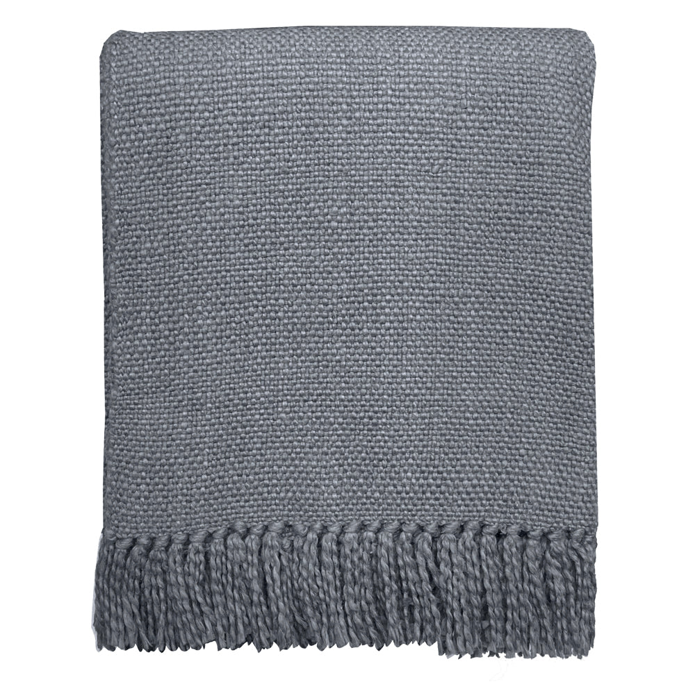 Malagoon plaid agaatgrijs - 127x152cm 100% katoen