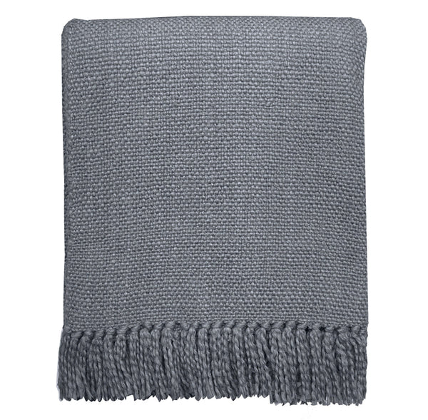 Malagoon plaid agaatgrijs - 127x152cm 100% katoen
