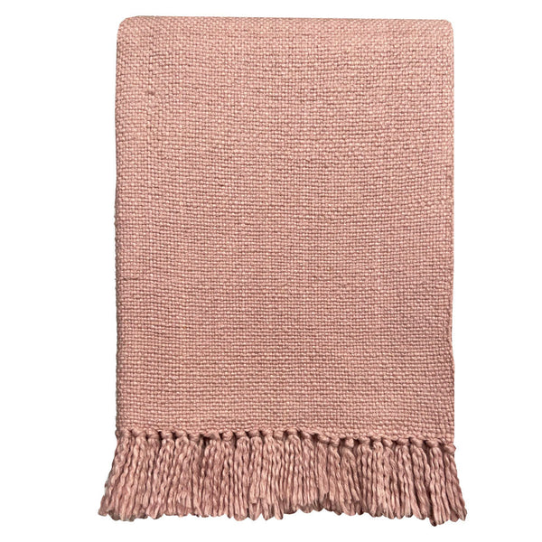 Malagoon plaid poederroze - 127x152cm 100% katoen