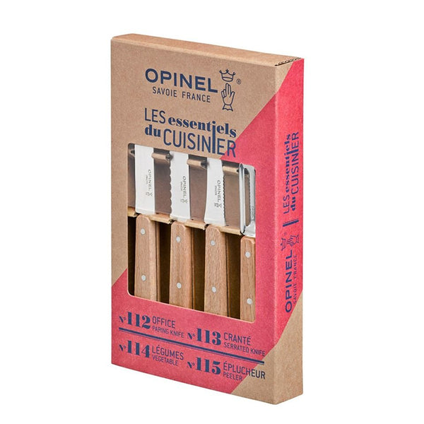 Keukenset 4-delig, Opinel, Les Essentiels Naturel, hout, ds