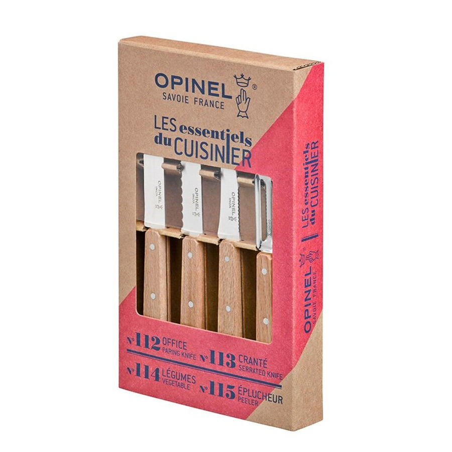Keukenset 4-delig, Opinel, Les Essentiels Naturel, hout, ds