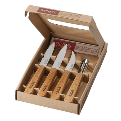 Keukenset 4-delig, Opinel, Les Essentiels Naturel, hout, ds
