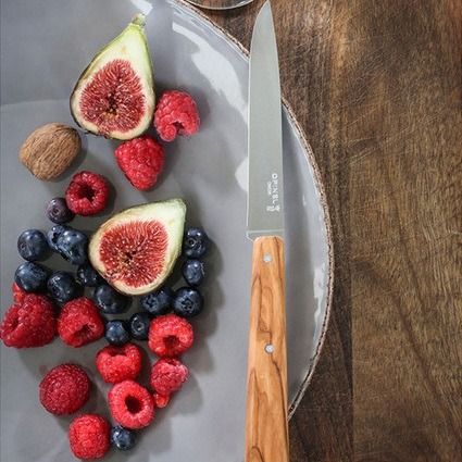 Tafelmessenset N°125, Opinel, Bon Appétit South, 4st, olijf