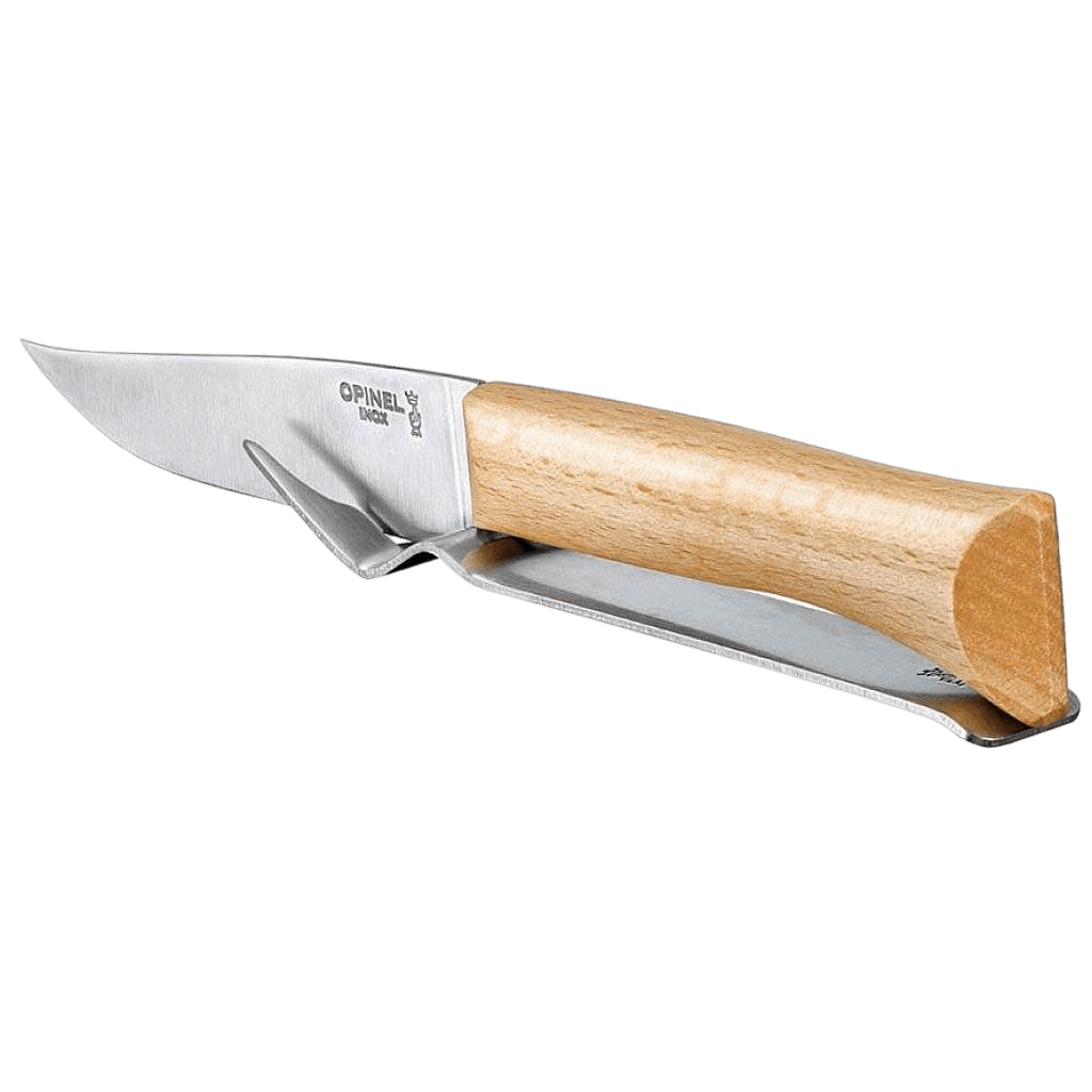 Kaasset 2delig, Opinel, mes+vork, rvs/hout, doos