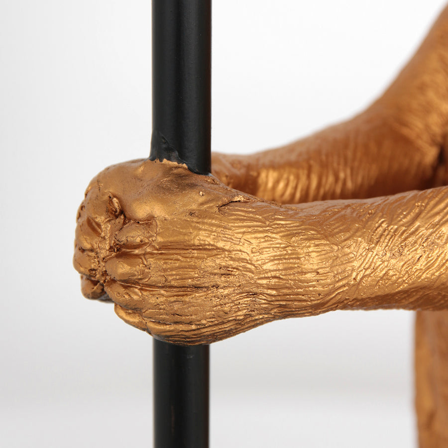 Goud met zwarte tafellamp animaux 3126zw e27 fitting