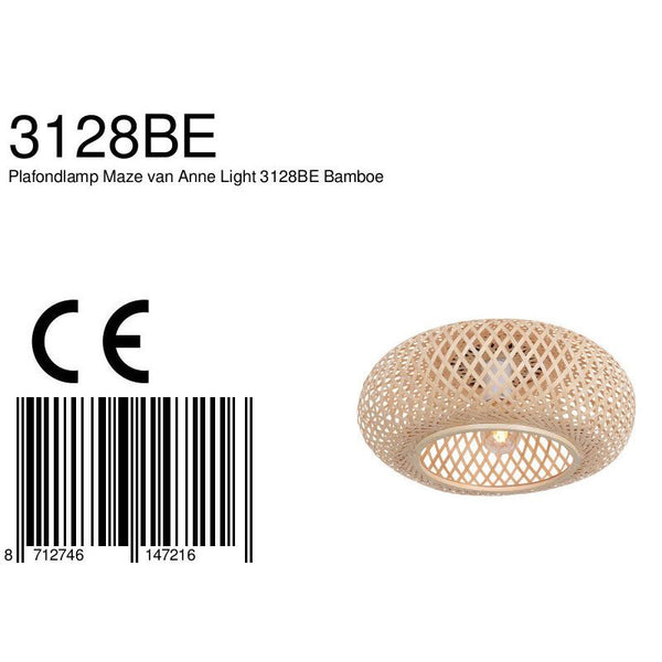 Plafondlamp Maze 3128BE Bruin