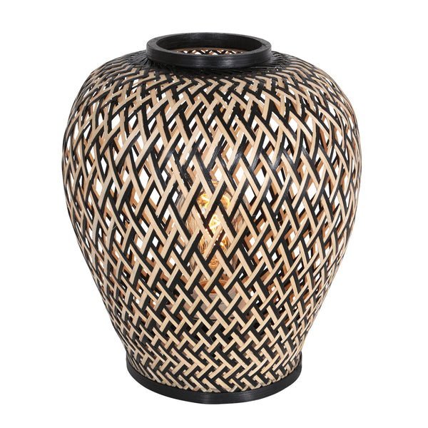 Tafellamp maze 3131be – bamboe sfeerlamp met speels licht