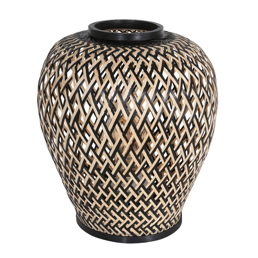 Tafellamp maze 3131be – bamboe sfeerlamp met speels licht