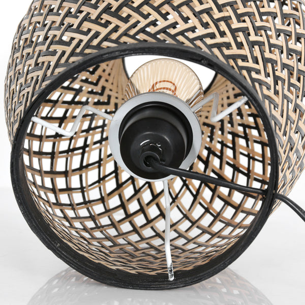 Tafellamp maze 3131be – bamboe sfeerlamp met speels licht