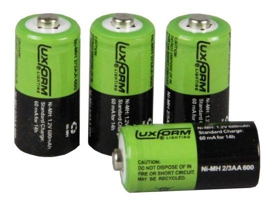 Solar Batterij 4x 2/3AA NiMh 1,2V