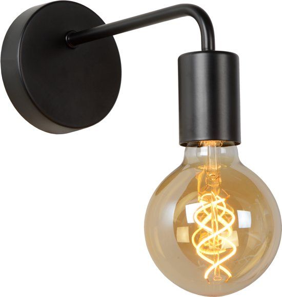 Wandlamp 1xE27 Zwart