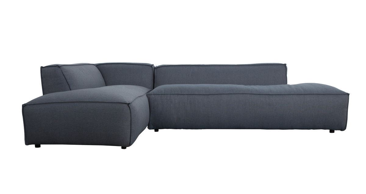 Bank Dik Freddy Links Comfort Grijs/Blauw 81