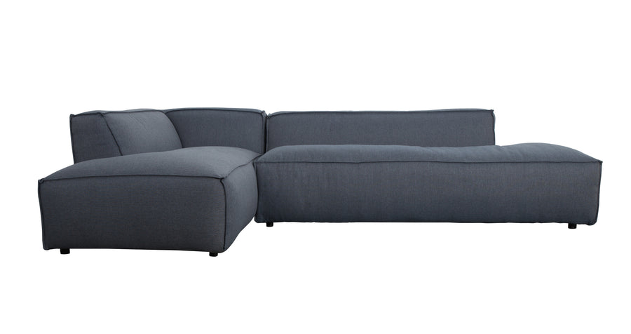 Bank Dik Freddy Links Comfort Grijs/Blauw 81