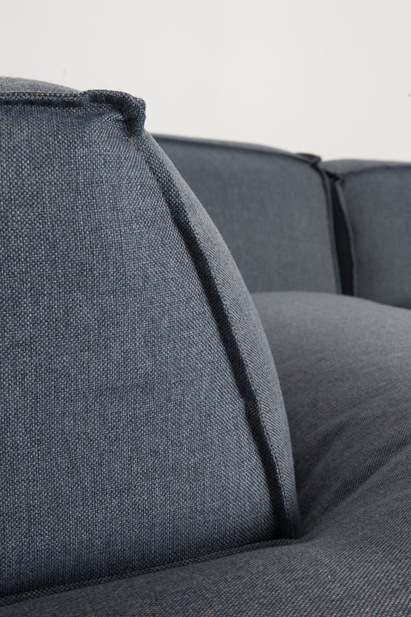 Bank Dik Freddy Links Comfort Grijs/Blauw 81