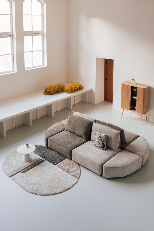 Hunter 1,5-zitsbank element zonder rug sand