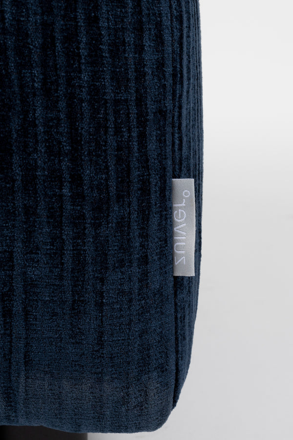 Hunter bank element rond hoek links navy