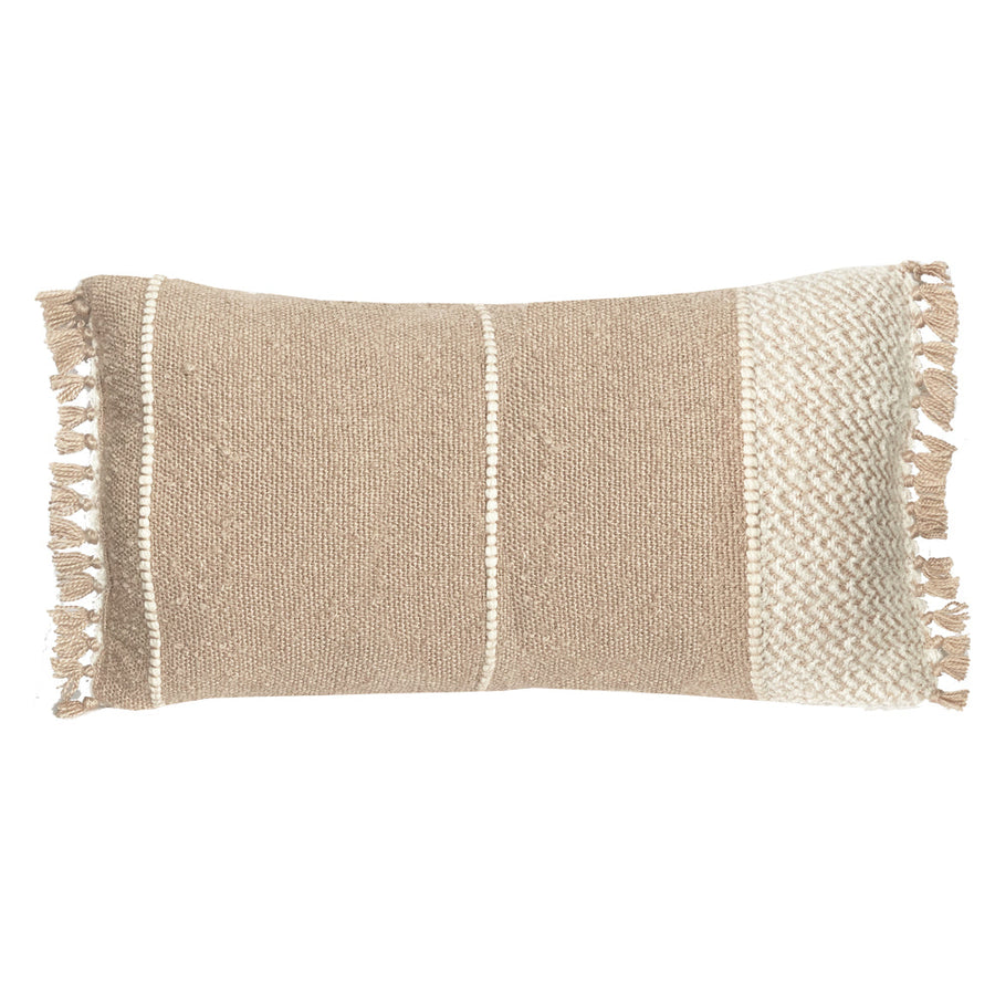 Malagoon sierkussen berber - haverbeige - 35x60cm