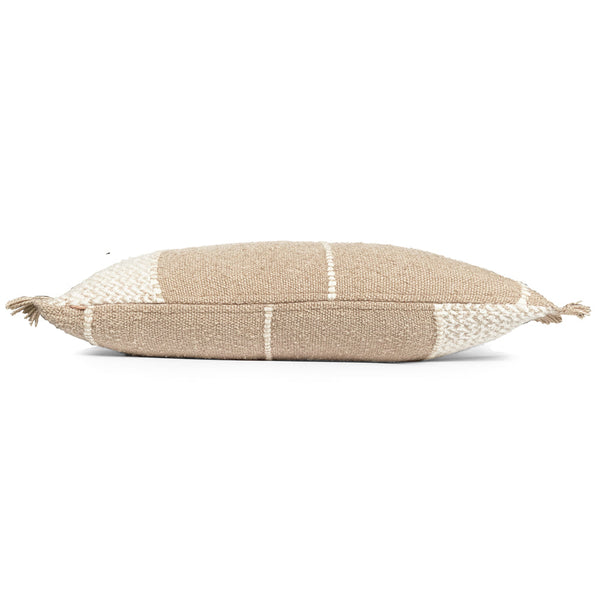 Malagoon sierkussen berber - haverbeige - 35x60cm