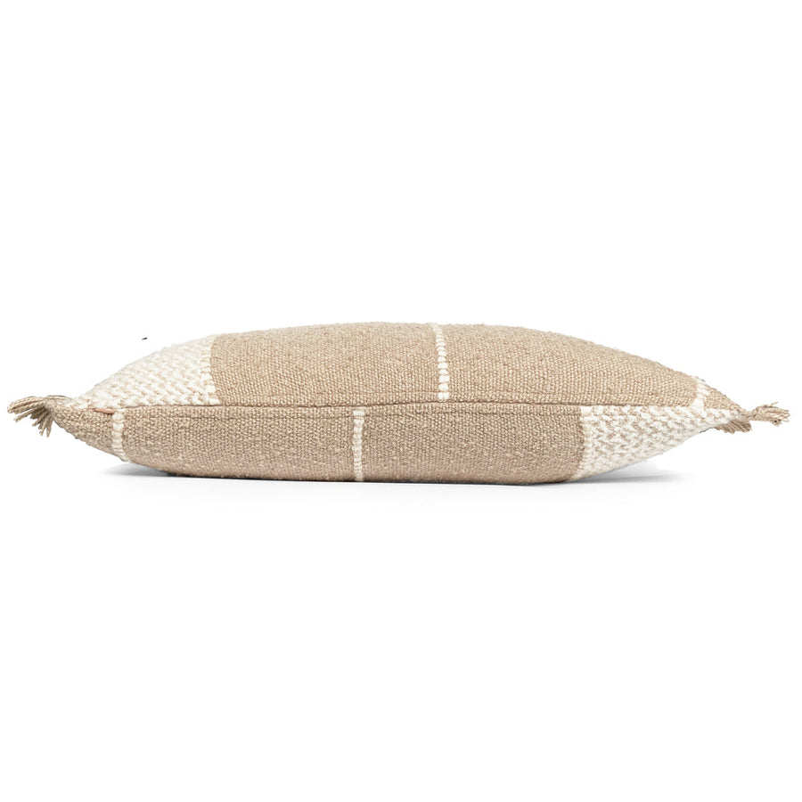 Malagoon sierkussen berber - haverbeige - 35x60cm