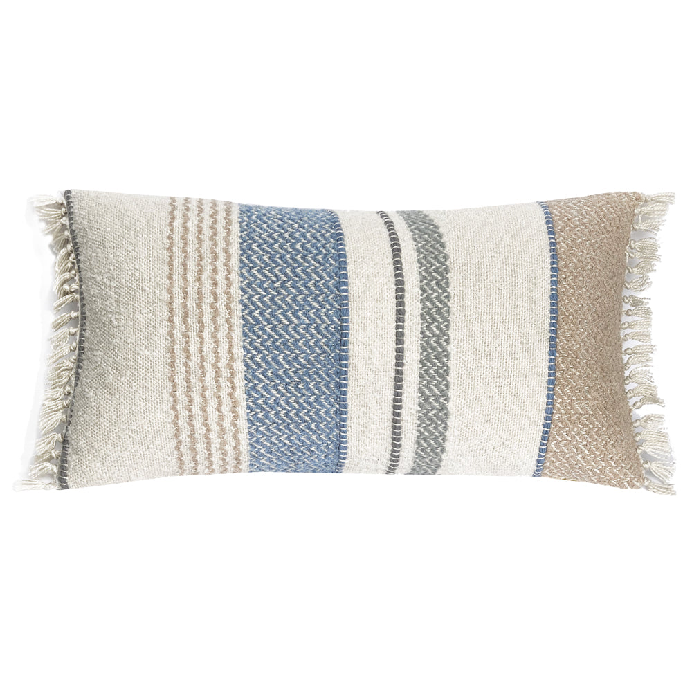 Malagoon sierkussen seasight - meerkleurig bouclé - 40x70cm