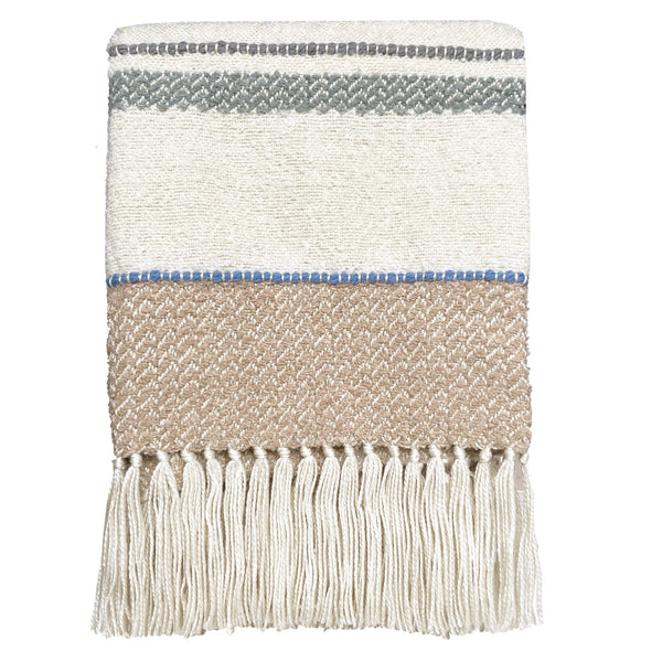 Malagoon plaid seasight - meerkleurig bouclé - 125x150cm