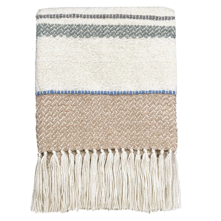 Malagoon plaid seasight - meerkleurig bouclé - 125x150cm