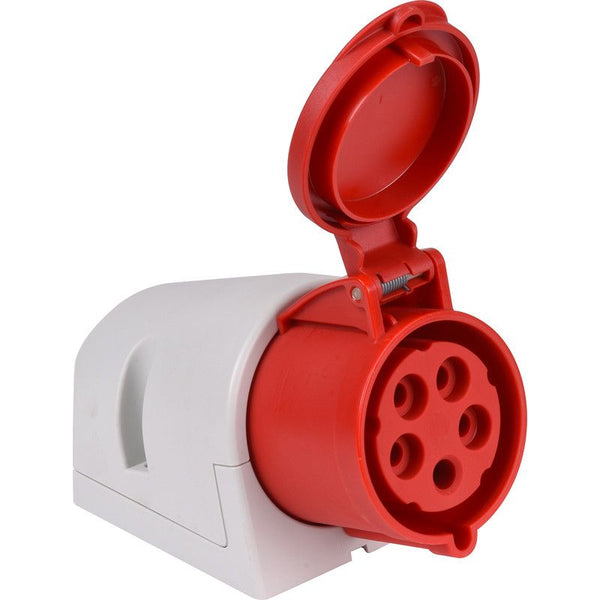 Contactdoos   kracht 4p-a 32a       rood
