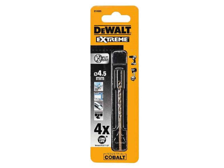 DT4905-QZ HSS INDUSTRIAL COBALT 4.5mm