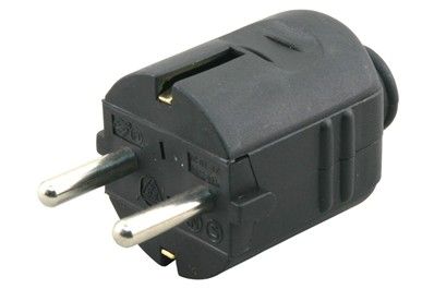 Stekker ra 10/16a                  zwart