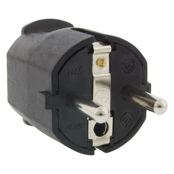 Stekker ra pvc 10/16a              zwart