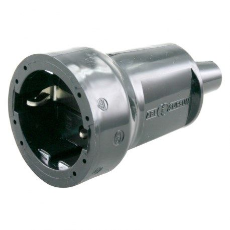 Contrastekker ra pvc 10/16a        zwart